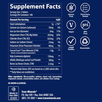 Thumbnail for Image 3 of Trace Minerals ConcenTrace Ionic Trace Mineral Tablets, 300 Tablets