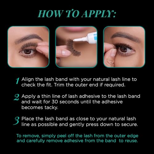 Image 4 of Ardell Natural 105 False Eyelashes Black, 6 Pairs