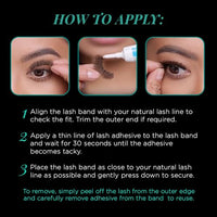 Thumbnail for Image 4 of Ardell Natural 105 False Eyelashes Black, 6 Pairs