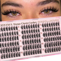 Thumbnail for Image 3 of A-wispy manga cluster 12-14-16 for the product Goddvenus Manga Lash Clusters Natural Wispy Eyelash Extensions