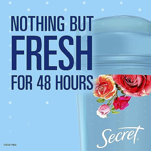 Image 6 of Secret Antiperspirant and Deodorant Women, Delicate Rose Scent, Clear Gel 3.4 oz (Pack of 3)