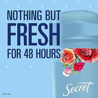 Thumbnail for Image 6 of Secret Antiperspirant and Deodorant Women, Delicate Rose Scent, Clear Gel 3.4 oz (Pack of 3)