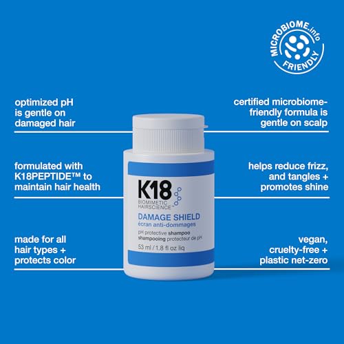 Image 4 of K18 Damage Shield Shampoo & Conditioner, 1.8 Fl Oz x2