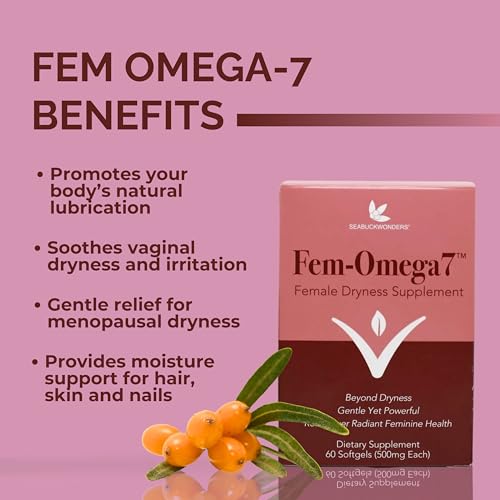 Image 2 of SEABUCKWONDERS Fem-Omega7 Vaginal Moisture Support, 60 Softgels