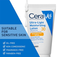 Thumbnail for Image 5 of CeraVe Ultra-Light Moisturizing Lotion SPF 30, Sunscreen for Face, 1.7oz