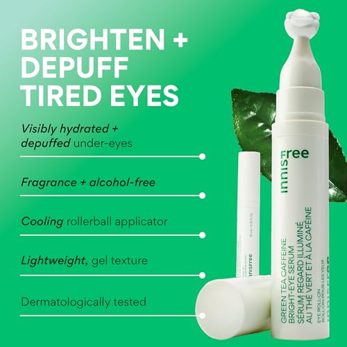 Image 2 of innisfree Green Tea Caffeine Hydrating Korean Eye Serum, 10 mL/0.34 fl. oz.