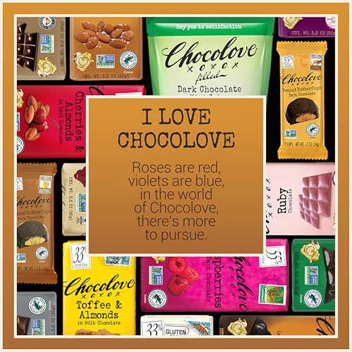 Image 7 of Chocolove Almonds & Sea Salt Dark Chocolate Bars 3.2 oz Bar (12 Pack)