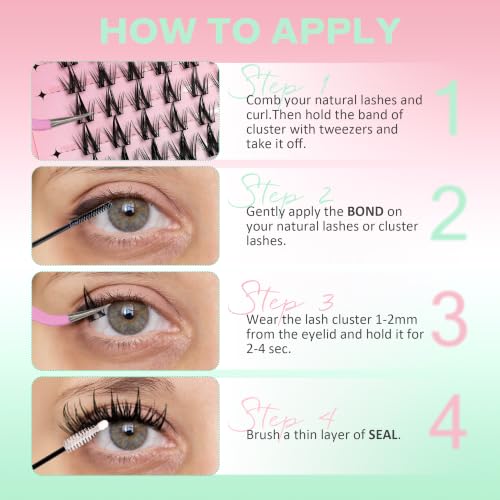 Image 6 of Azenlo CM01 Manga Lash Clusters Kit