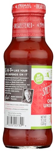 Thumbnail for Image 6 of Primal Kitchen Spicy Ketchup Organic and Unsweetened 11.3 oz