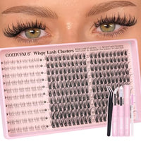 Thumbnail for Image 17 of V-natural clusters with bottom for the product Goddvenus Eyelash Extensions Wispy Natural DIY C Curl Individual Lashes Clusters