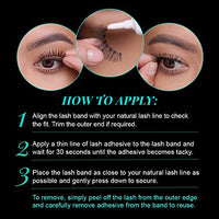Thumbnail for Image 5 of Ardell False Eyelashes Sexies Black 4 Pack