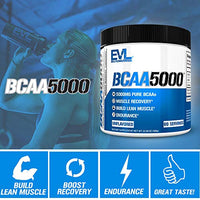Thumbnail for Image 6 of Evlution EVL BCAAs Amino Acids Powder - 5g Branched Chain Amino Acids Supplement for Men - Unflavored Powder