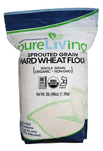 Image 1 of Default Title for the product Pure Living Organic Sprouted Hard Wheat Flour 3 lb