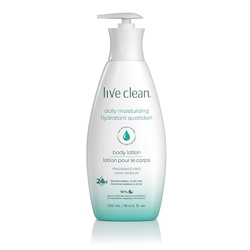 Image 1 of Default Title for the product Live Clean Daily Moisturizing Body Lotion, Fragrance Free, 18 Fl Oz