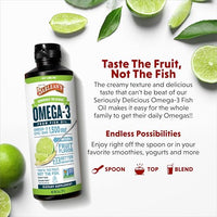 Thumbnail for Image 3 of Barlean's Key Lime Pie Omega-3 Fish Oil Liquid, 8oz