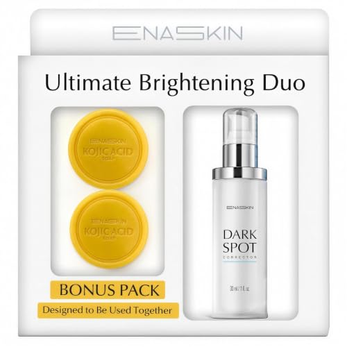 Image 1 of Default Title for the product EnaSkin Dark Spot Corrector Set, Serum & Kojic Acid Soap for Body & Face