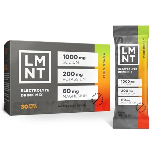 Image 9 of Mango Chili / 30 Count for the product Drink LMNT Zero Sugar Electrolytes Drink Mix