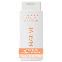Thumbnail for Image 1 of Default Title for the product Native Clean Body Wash for Women & Men, Sweet Peach & Nectar, 18 fl oz