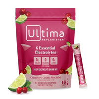 Thumbnail for Image 15 of Cranberry Cosmo / 16 Count (Pack of 1) for the product Ultima Replenisher Electrolyte Packets Variety Pack