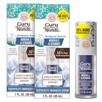 Thumbnail for Image 2 of 1 Fl Oz (Pack of 2) for the product GuruNanda Toothpaste Booster Serum with 15% Nano Hydroxyapatite