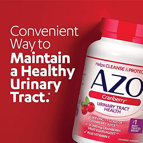 Image 2 of AZO Cranberry Urinary Tract Health Supplement, 100 Softgels Pack of 2