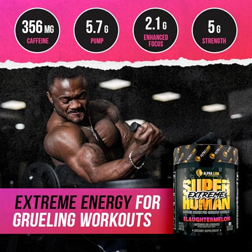 Image 4 of ALPHA LION Superhuman Extreme High Stim Pre Workout Powder