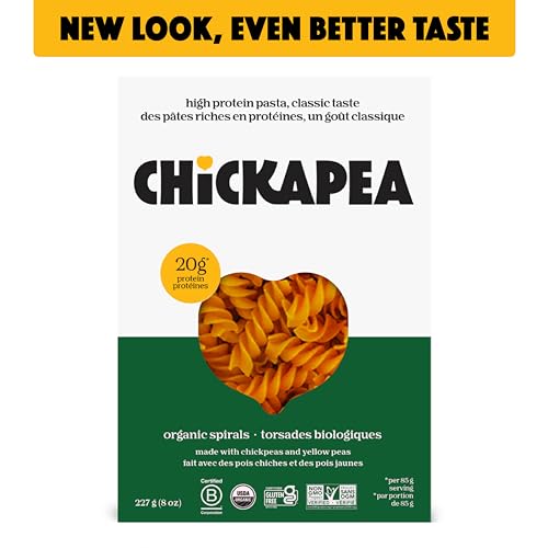 Image 3 of Chickapea Chickpea Pasta High Protein Organic Spirals 8 oz Pack of 6