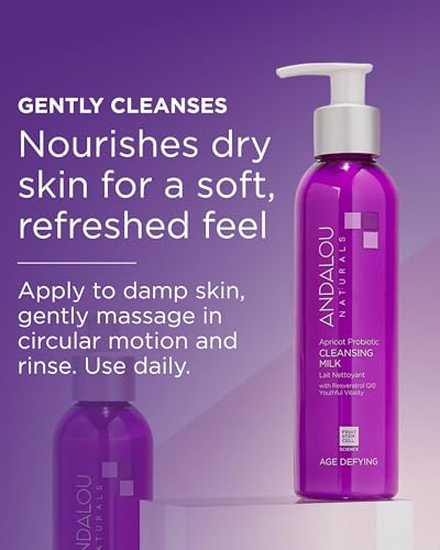 Image 4 of Andalou Naturals Age Defying Apricot Probiotic Cleansing Milk (6 fl oz)