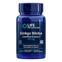 Thumbnail for Life Extension Ginkgo Biloba Certified Extract 120 mg 365 Caps