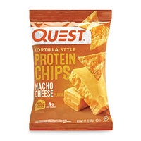 Thumbnail for Image 2 of Quest Tortilla Style Protein Chips - 19g Protein - Nacho Cheese (8 Bags)