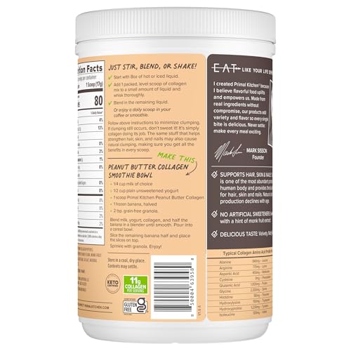 Image 5 of Primal Kitchen Peanut Butter Collagen Peptide Mix, 15.2oz