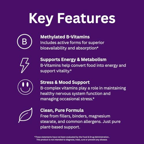 Image 4 of Paradise Herbs Earth's Blend B-Complex Methylated 60 Capsules