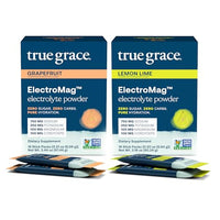 Thumbnail for Image 11 of Grapefruit + Lemon Lime / 32 Stick Packs for the product True Grace ElectroMag Electrolyte Powder