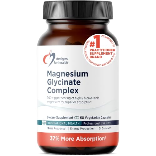 Image 2 of 60 Count (Pack of 1) for the product Designs for Health Magnesium Glycinate Complex