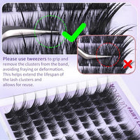 Thumbnail for Image 6 of EYDEVRO Wispy Lash Clusters Fairy Fox Eye Eyelash Clusters with Spikes