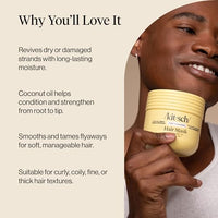Thumbnail for Image 3 of Kitsch Moisturizing Coconut Oil Hair Mask for Damaged Hair – 10 oz