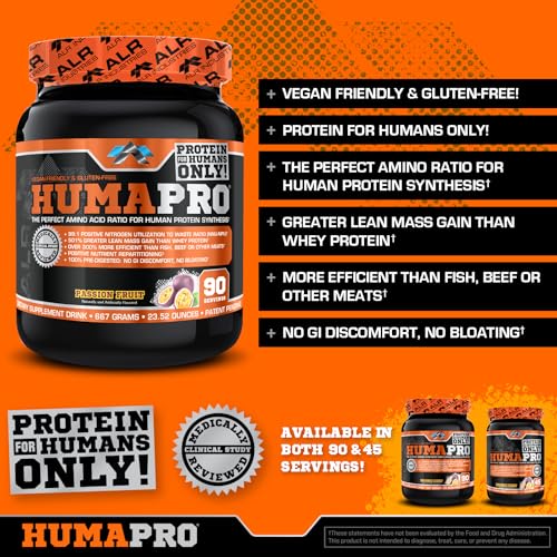 Image 4 of ALR Industries Humapro Vegan EAA Formula Passion Fruit 90 Servings