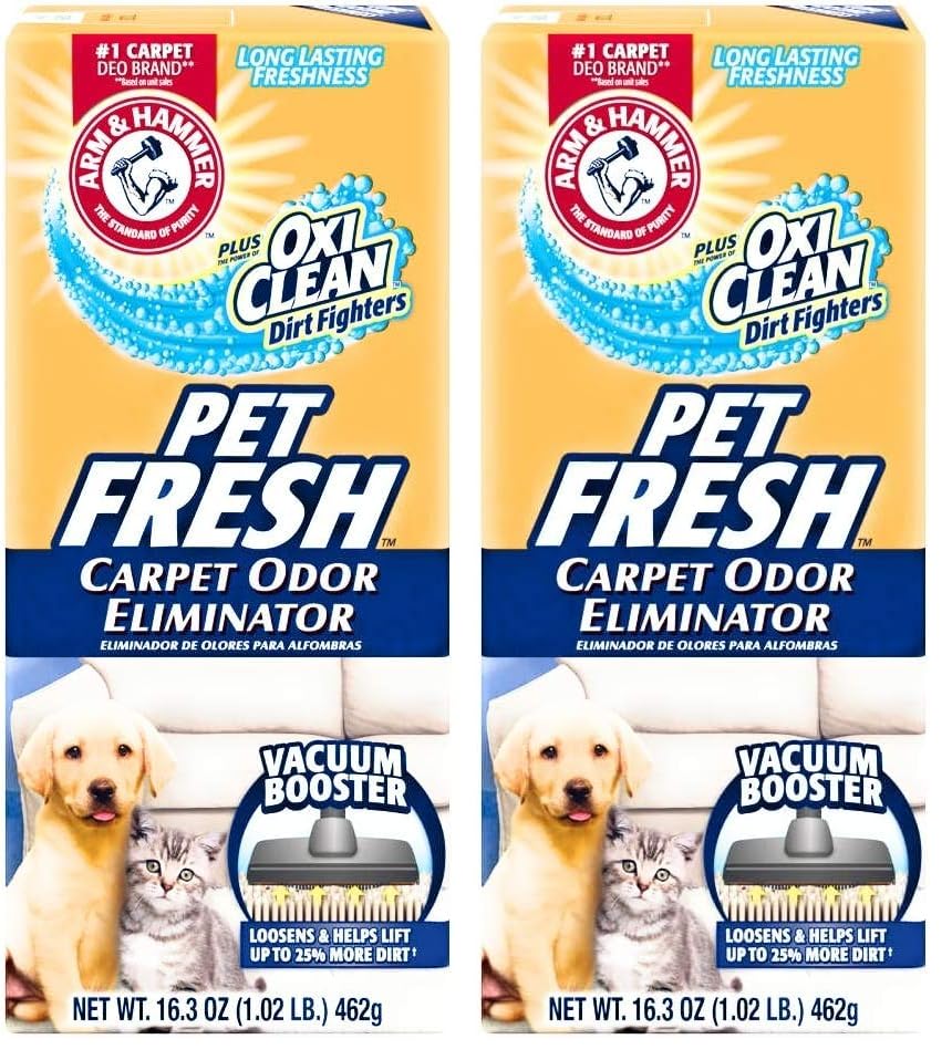 Image 2 of 16.3 Ounce (Pack of 2) for the product ARM & HAMMER Pet Fresh Carpet Odor Eliminator