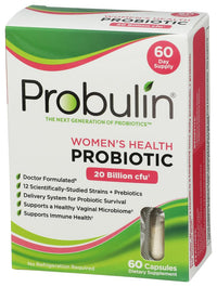 Thumbnail for Image 5 of Probulin Women’s Health Probiotic + Prebiotic for Vaginal, Gut & Immune Health - 20 Billion CFU - 12 Probiotic Strains, 60 Vegan Capsules