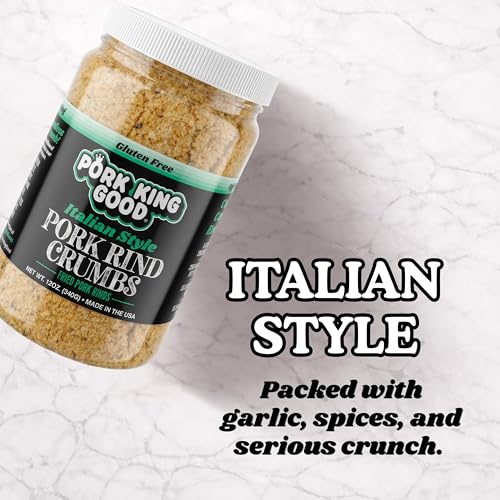 Image 4 of Pork King Good Italian Pork Rind Panko Bread Crumbs, 2 Pack, Gluten Free