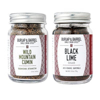 Thumbnail for Image 1 of Default Title for the product Burlap & Barrel Spice Adventure: Ground Black Lime and Wild Mountain Cumin Bundle