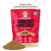 Thumbnail for Image 4 of Golden Raw Cane / 16 Ounce (Pack of 1) for the product Lakanto Golden Monk Fruit Sweetener with Erythritol