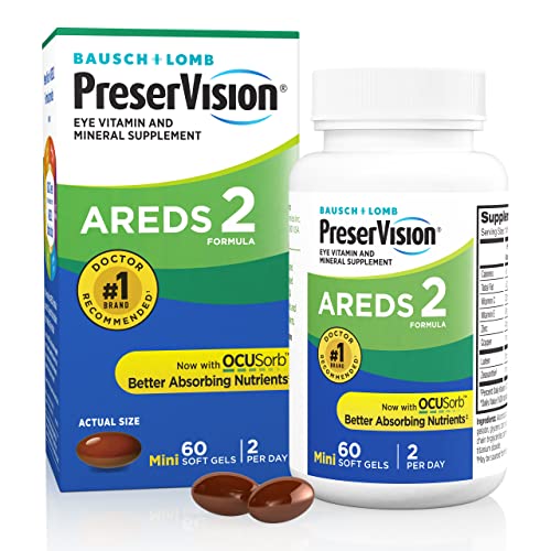Image 1 of Default Title for the product PreserVision AREDS 2 Eye Vitamins Lutein & Zeaxanthin Supplement 60 Softgel