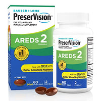 Thumbnail for Image 1 of Default Title for the product PreserVision AREDS 2 Eye Vitamins Lutein & Zeaxanthin Supplement 60 Softgel