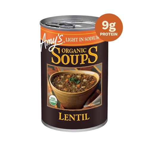 Image 4 of Amy's Soup Vegan Lentil Canned Soup (6 Pack) 14.5 oz