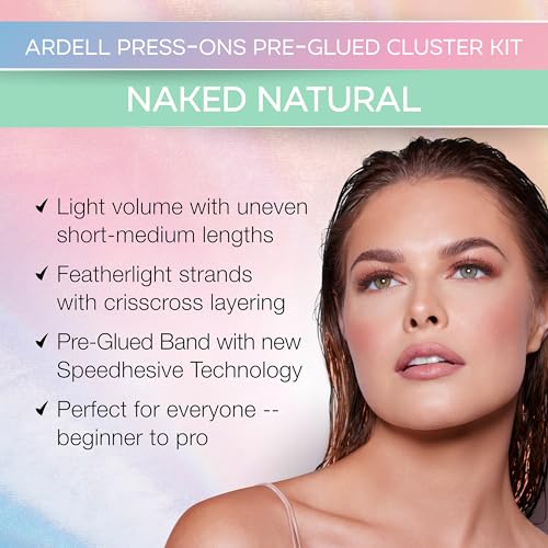 Image 2 of Ardell Naked Press On Lashes Lash Clusters Self Adhesive Eyelashes 1 Pack