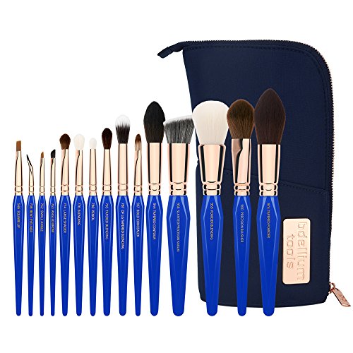 Image 1 of Default Title for the product BDELLIUM TOOLS Professional Makeup Brush Golden Triangle Phase II Complete 15pc Brush Set with Pouch