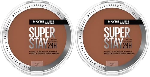 Image 18 of SUPERSTAY POWDER 360 / 0.2 Ounce (Pack of 2) for the product MAYBELLINE Super Stay Up To 24HR Hybrid Powder-Foundation