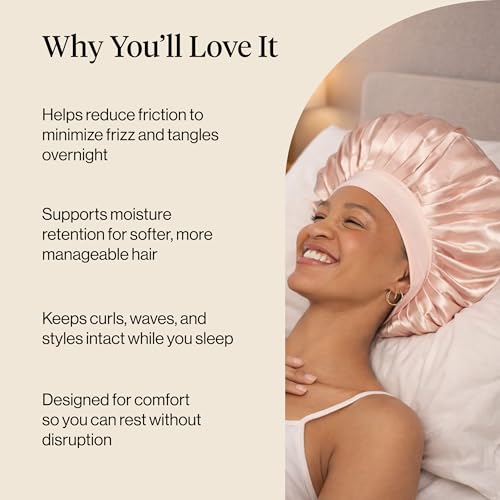 Image 13 of Kitsch XL Satin Bonnet for Sleeping