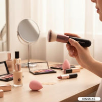 Thumbnail for Image 3 of KINGMAS Angled Top Foundation Brush, Premium Kabuki Makeup Brush